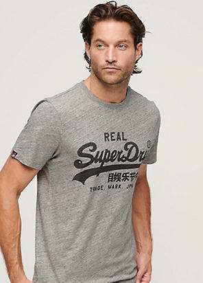 Superdry Organic Cotton Essential Micro Logo T-Shirt, White