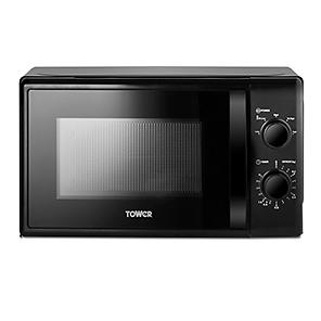 russell hobbs rhm1727rg compact solo microwave black & rose gold