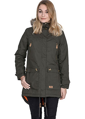 Trespass Celebrity Womens Fleece Lined Parka Jacket