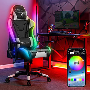 X Rocker Maverick PC Gaming Chair, Cream 