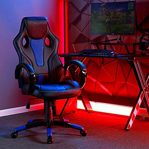 X Rocker Play Milano Multi-Media Reclining Chair with Footstool