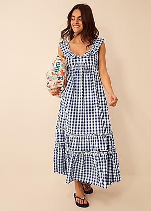 strapless open back dress Danny Midi Dress White main image 0