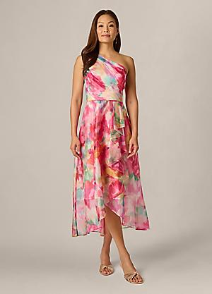 slim fit dress slacks ADRIANNA PAPELL AP1E210884 PETITE BEADED MERMAID DOLMAN SLEEVE