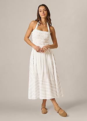 white long maxi dress Angel Maternity Roxy Lace Baby Shower Dress main image 0