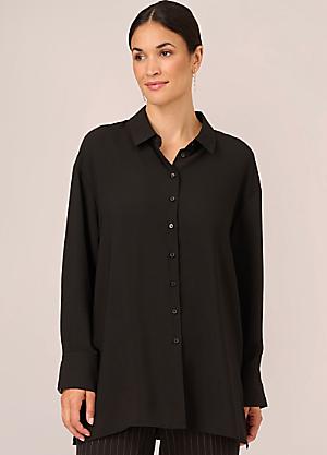 Adrianna Papell Eyelet Button-Up Shirt