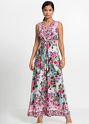 Buffalo Polka Dot Print Maxi Dress