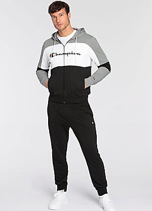 Champion hot sale grey tracksuit