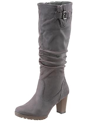 Grey long boots ladies hotsell