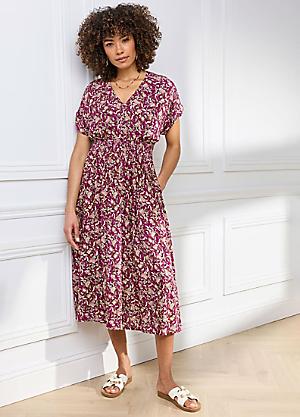 cotton traders ladies dresses Cotton Traders Printed Crinkle Maxi Dress