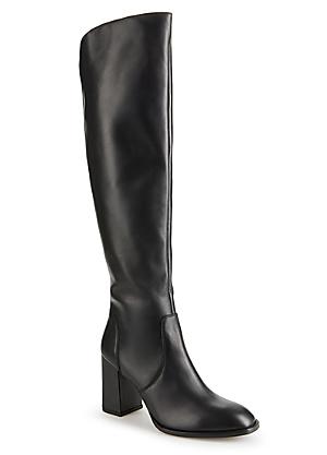 Black long boots sale best sale