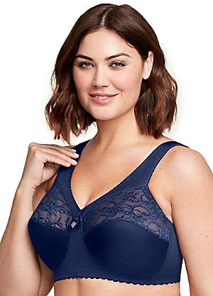 Shop for Glamorise, F CUP, Blue