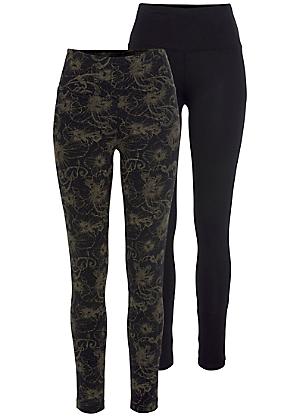 bonprix Shiny Leggings with Camouflage Print