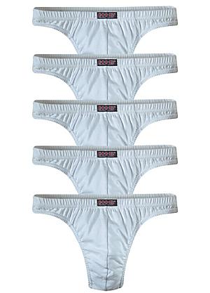 Lot of 4 New Henry I Siegel H.I.S Mens Thong Underwear Cotton