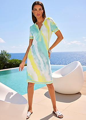 heine ladies dresses HEINE MAXI DRESS OFF White / 3XL