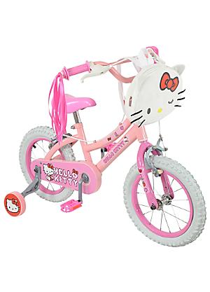 Hello Kitty Bike with Squishle Backpack & Tassels - 14 Inch | Freemans