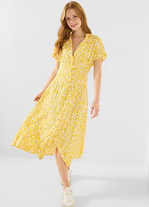 joe brown yellow dress Joe Browns Sunshine Skies Ditsy Dress - Yellow