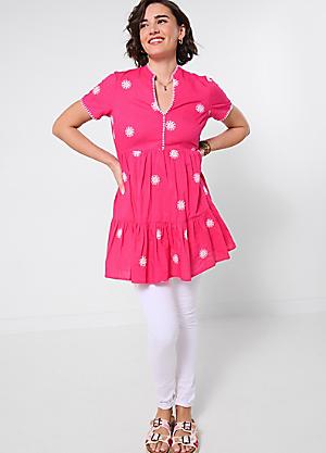 joe browns pink dress Dresses that bring all the drama! @alice_inthe_looking_glass is glowing in our Prettiest Patchwork Print Dress.