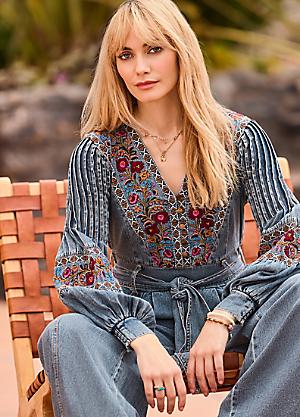 Tuta Donna Joe Browns Essential Crinkle – Spalline Fisse – Tessuto Sgualcito – Colori: Blu E Nero