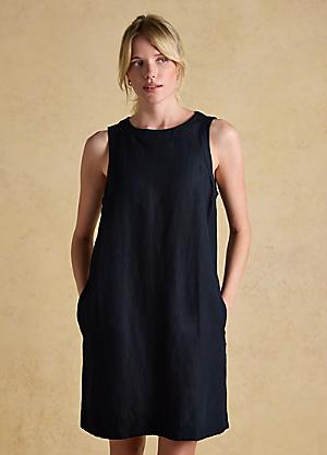 chinese dress ladies Joules Womens Liberty Stripe A Line Jersey Dress Navy Stripe main image 1