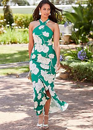 Kaleidoscope Mint Floral Print Dress