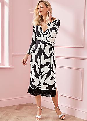 Black and hotsell white monochrome dress