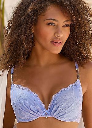 LASCANA Discreetly Transparent Lace Underwired Bra