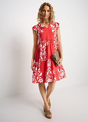 maxi dress for fall Fall Harvest Floral Maxi Dress Curves main image 0