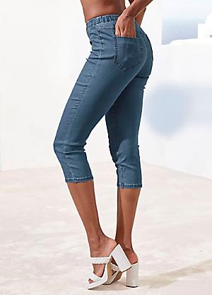 High waisted jean clearance capris