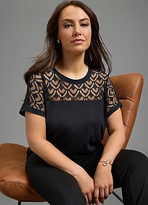 Shop for Laura Scott | Black | Tops & T-Shirts | Womens | online