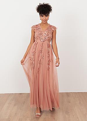 maya deluxe damen bridesmaid dress product info and reviews Maya Moody Lilac Short Sleeve V Neckline Embellished Maxi Dress – Maya  Deluxe