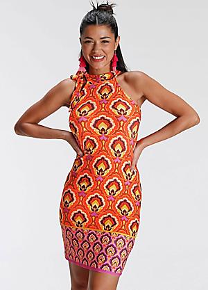 Melrose sleeveless embellished hotsell fit & flare dress