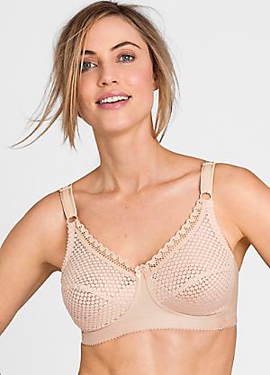 Miss Mary of Sweden Leo Non-Wired Elastic Lace Bra with Unpadded