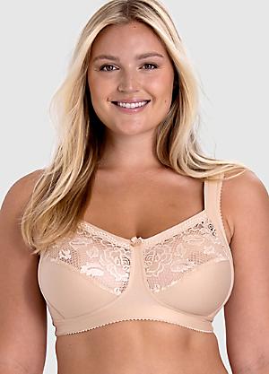 Lovely Jacquard bra – non-wired bra with full coverage – Miss Mary
