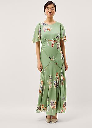 next green sequin dress Maiah Emerald Green Sequin Maxi Dress - US 18 main image 1