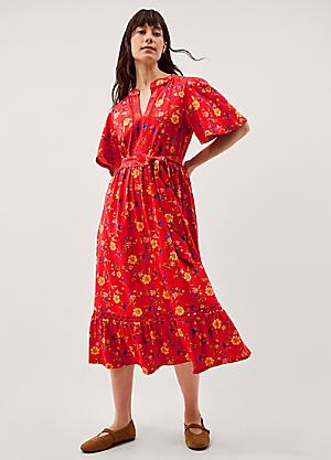 new look red lace dress Tamara V-Neckline Ruched Long Sleeve Lace Mesh Dress Red