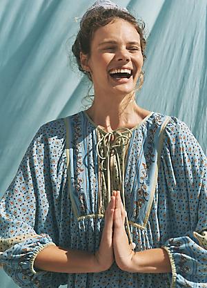 sachin and babi light blue dress Embroidered Dresses