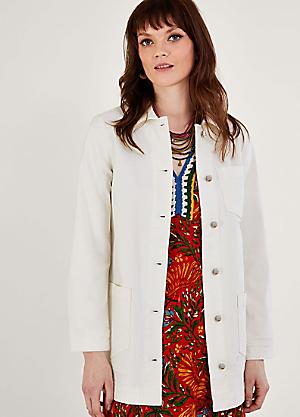 Monsoon cream clearance jacket