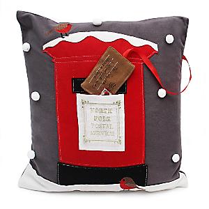 Set of 2 Red Beaded Joy & Noel Christmas Throw Pillows 19