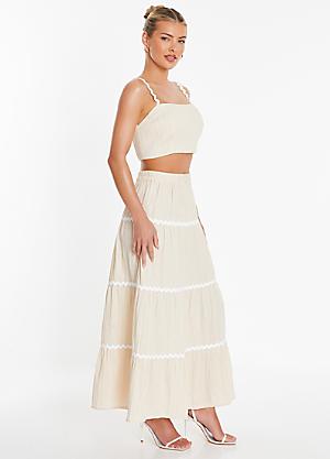 Quiz Skirts Pleated Maxi Women s Skirts Freemans