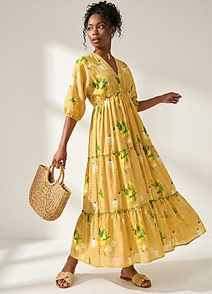 floral mustard yellow dress Mustard Floral Dress Yellow Floral Dress For Fall Blush Blooms