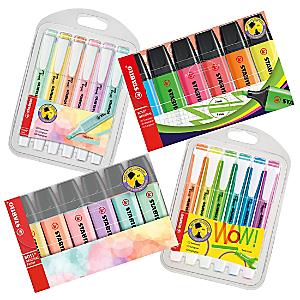 STABILO BOSS Original Pastel Highlighter Pens Highlighter Markers - Bumper  Pack of 7