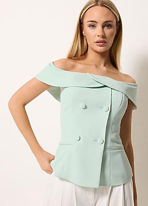 strapless open back dress Bronwyn Bow-Detail Pleated Mini Dress in White main image 1
