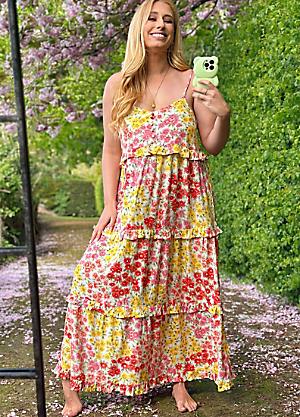 Tiered Maxi Dress - Lemons and Oranges