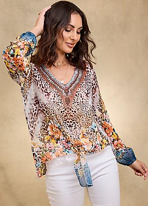 Sexy Cold Shoulder Tops for Women Long Sleeve V Neck Floral Print Slim  Shirt Cute Tops Length Sleeve Tunic Blouses at  Women's Clothing store