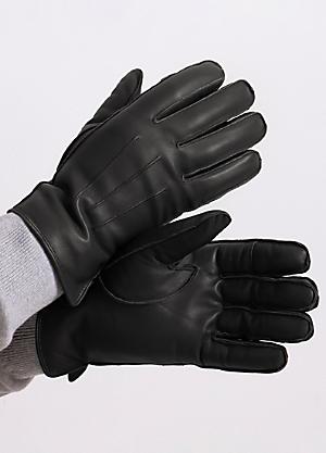 Mens Gloves, Black, Blue & Grey Gloves