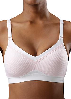 Triumph Triaction Trophy N 75 - 95 Cup B - E Sports Bra without Wire  White/Black