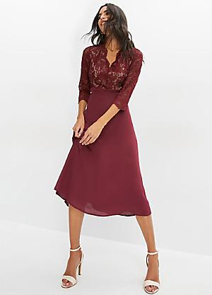 Venus red lace store dress