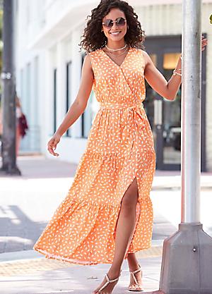 Shop for Vivance | Orange | Dresses | Womens | online at Freemans | Strandkleider