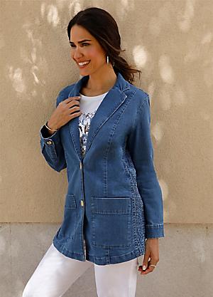 Denim jacket on sale women size 18