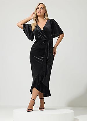 ladies wrap dresses uk Womens | Midi & Maxi 12061411-0CM